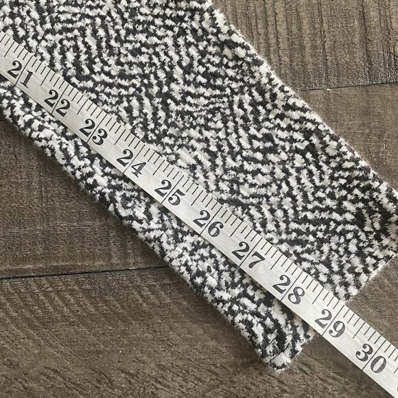 Abercrombie & Fitch Black & White Mid-Rise Pull On Skinny Stretch Leggings Sz S - Picture 13 of 13